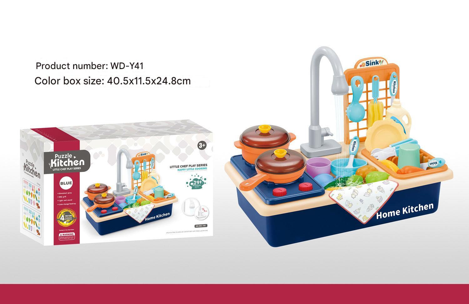 Educational play kitchen promoting creativity