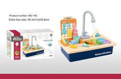 Kids Play Kitchen set with realistic dishwasher feature