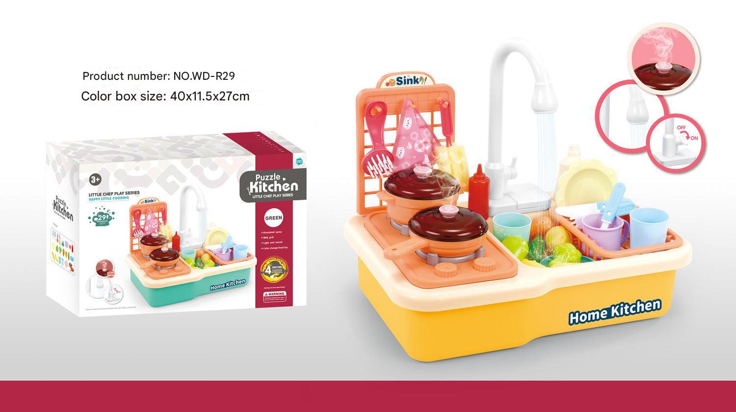 Kids kitchen with vibrant colour options