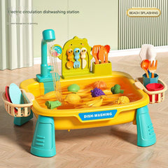 Educational play kitchen promoting creativity