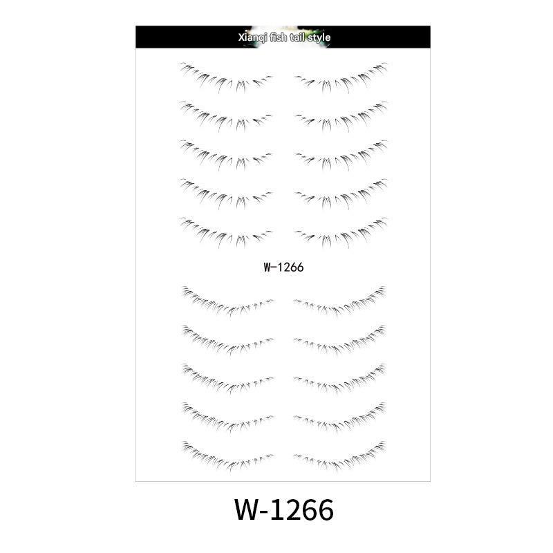 Custom logo on eyelash tattoo sticker