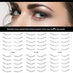 Custom logo on eyelash tattoo sticker