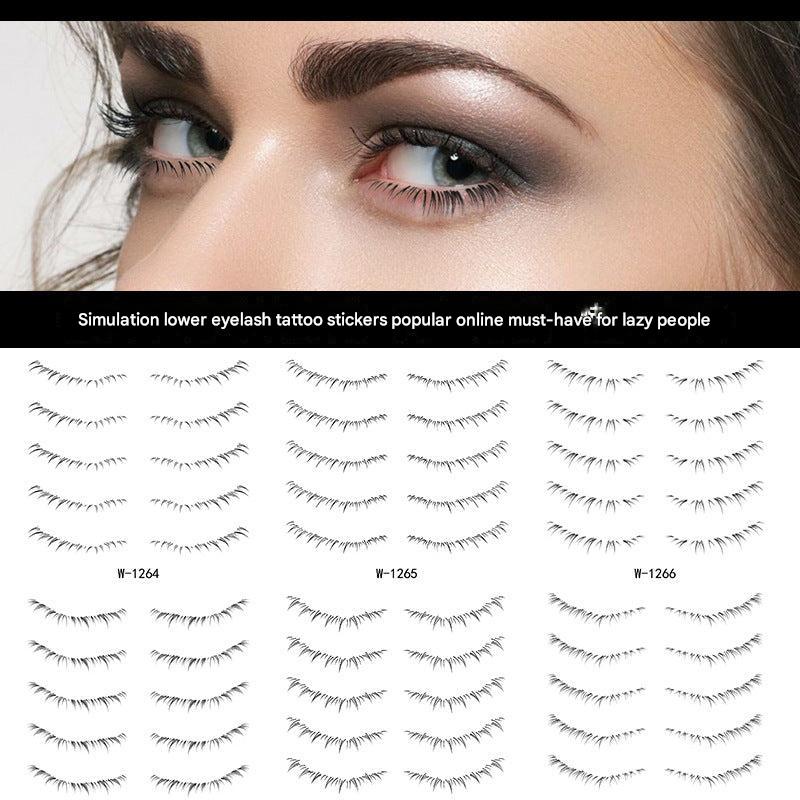 Custom logo on eyelash tattoo sticker