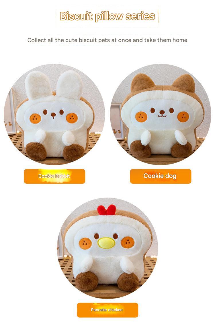 comfy plush dog pillow image