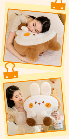 soft plush bunny pillow image
