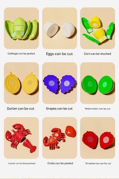 play food with picnic basket for kids