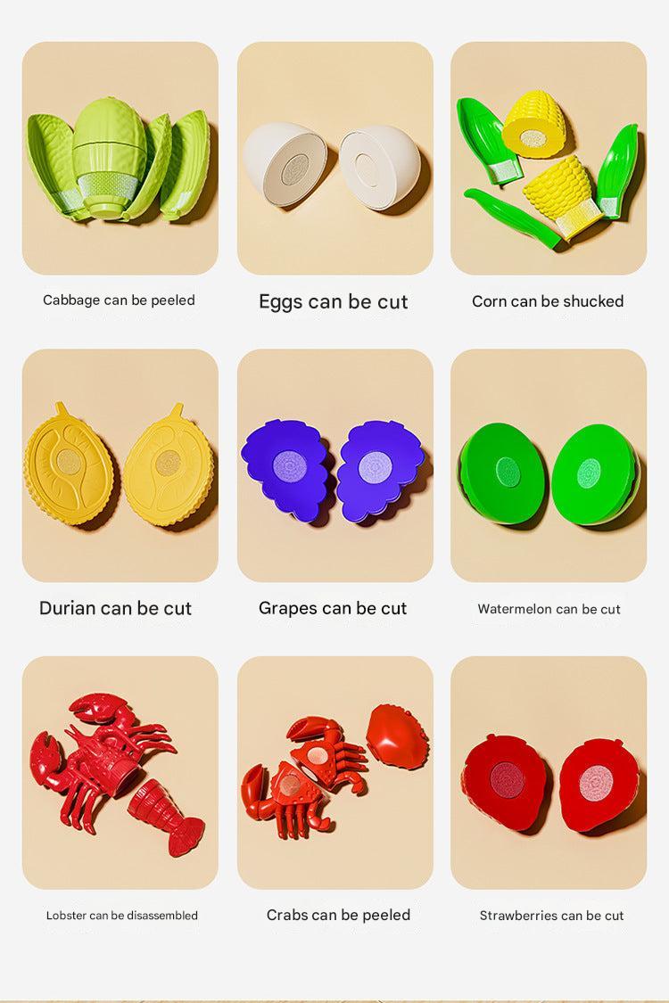 play food with picnic basket for kids