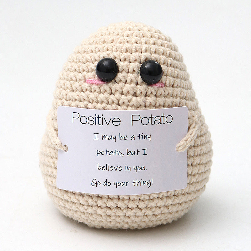 colorful knitted animal toy for imaginative play