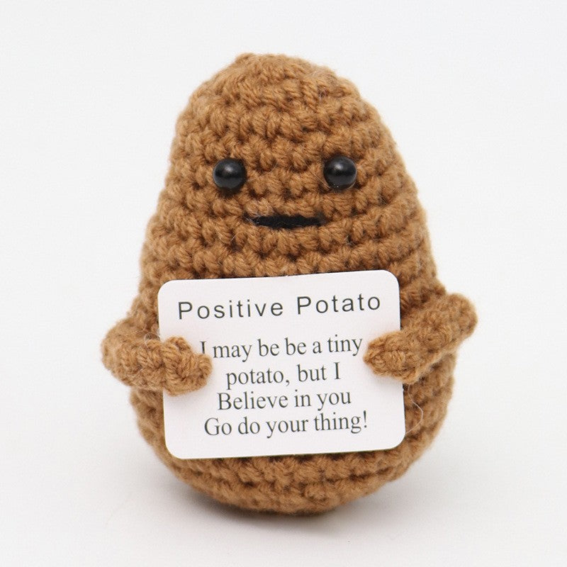 adorable handcrafted knitted stuffed toy with unique design