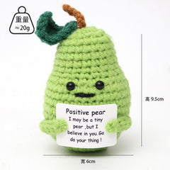 colorful knitted animal toy for imaginative play