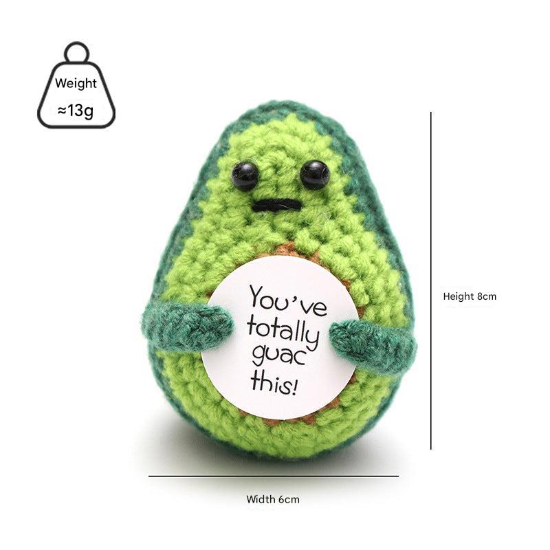 adorable handcrafted knitted stuffed toy with unique design