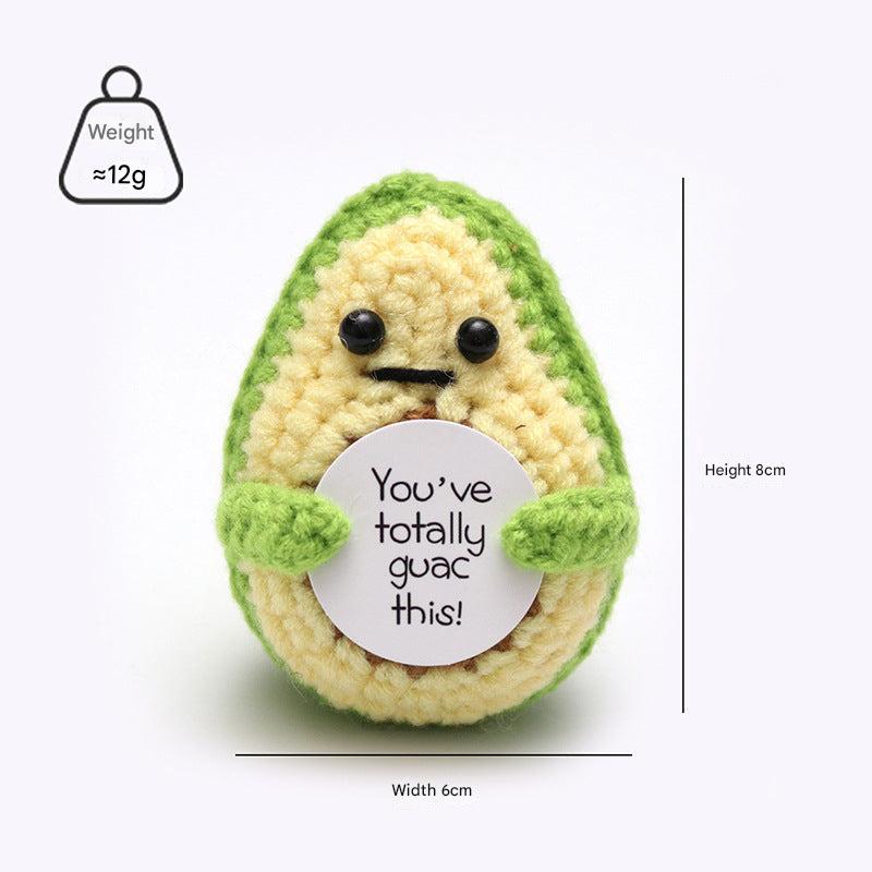 colorful knitted animal toy for imaginative play