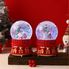 Christmas music box showcasing intricate figurines