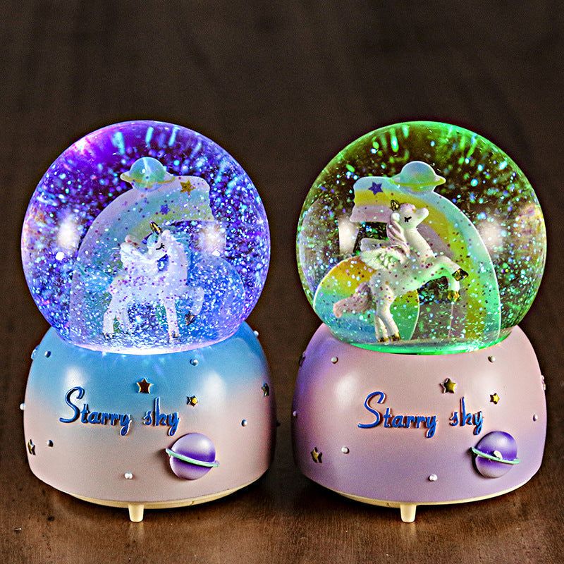 Beautifully crafted unicorn music box
