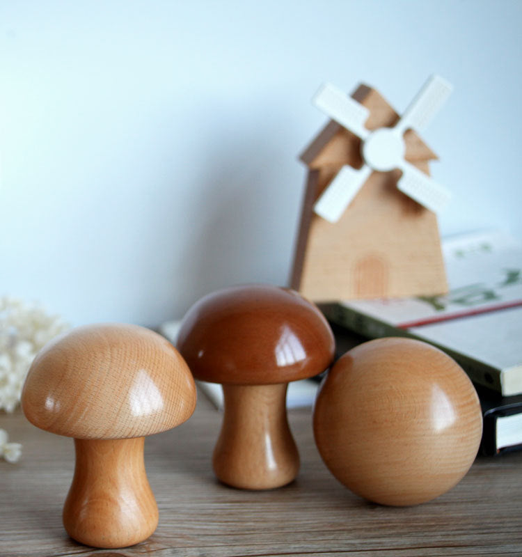 Elegant Wooden Music Box with Acorn Feature