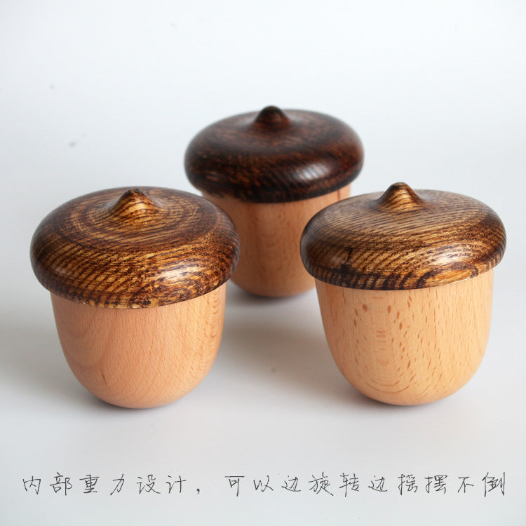Elegant Wooden Music Box Opened
