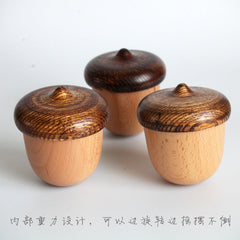 Elegant Wooden Music Box Opened