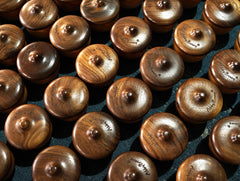 Elegant Wooden Music Box with Acorn Feature