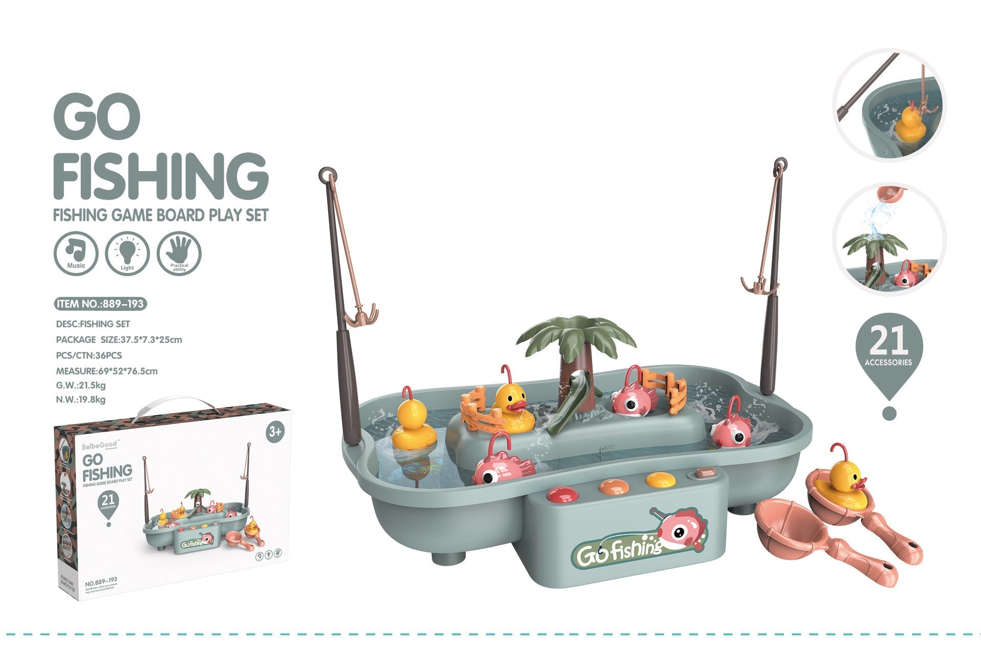 Interactive Kids Fishing Game with Music & Lights - Image 1