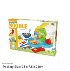 Play dough noodle maker toy features vibrant colours