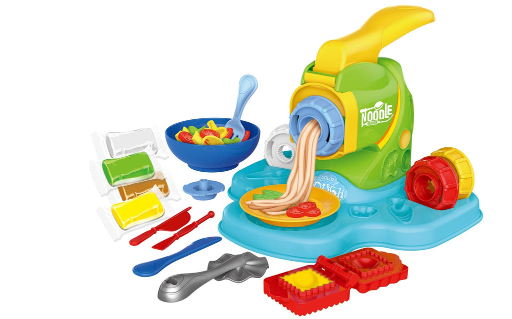 Durable plastic noodle maker for kids' imaginative play