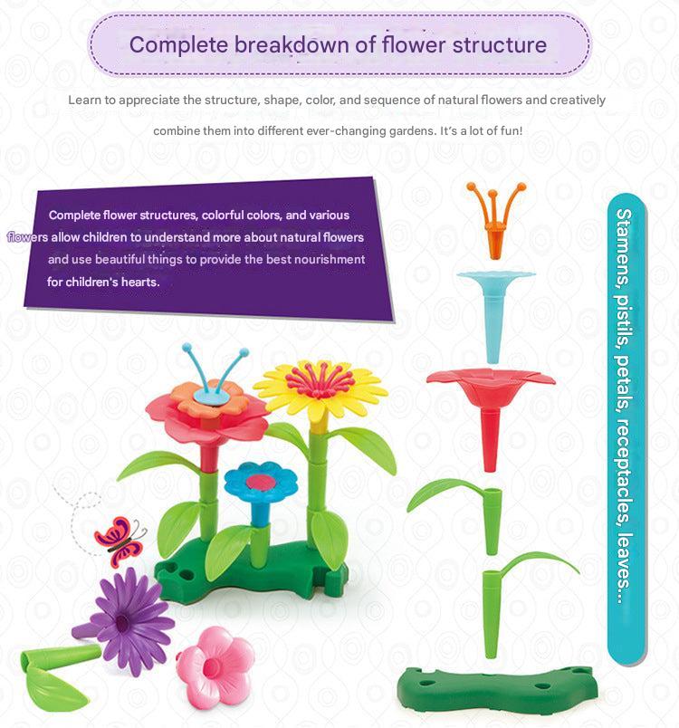 creative construction with garden blocks