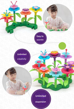 vibrant colours of garden-themed blocks