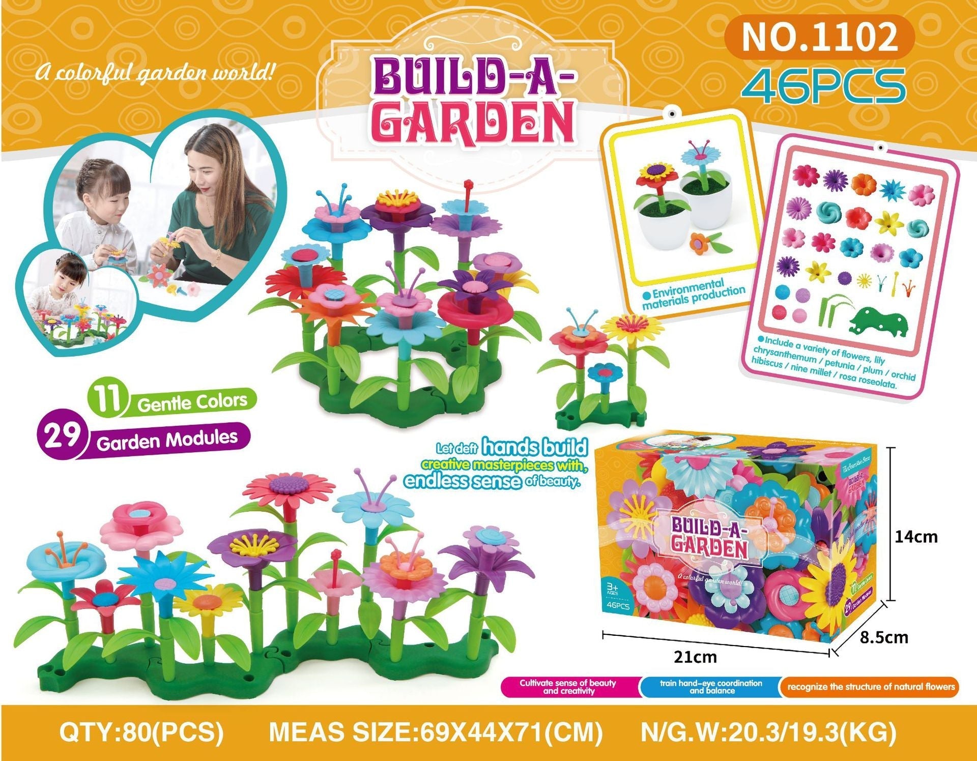 durable non-toxic plastic building blocks