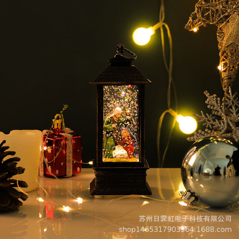 Enchanting crystal ball night light with dolphin design