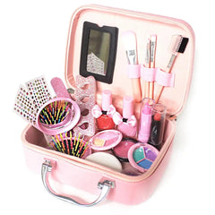 Child holding colourful mermaid makeup kit