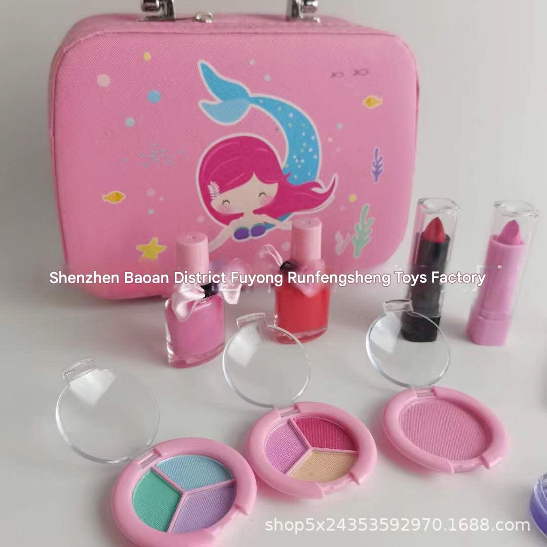 Detailed view of mermaid makeup items