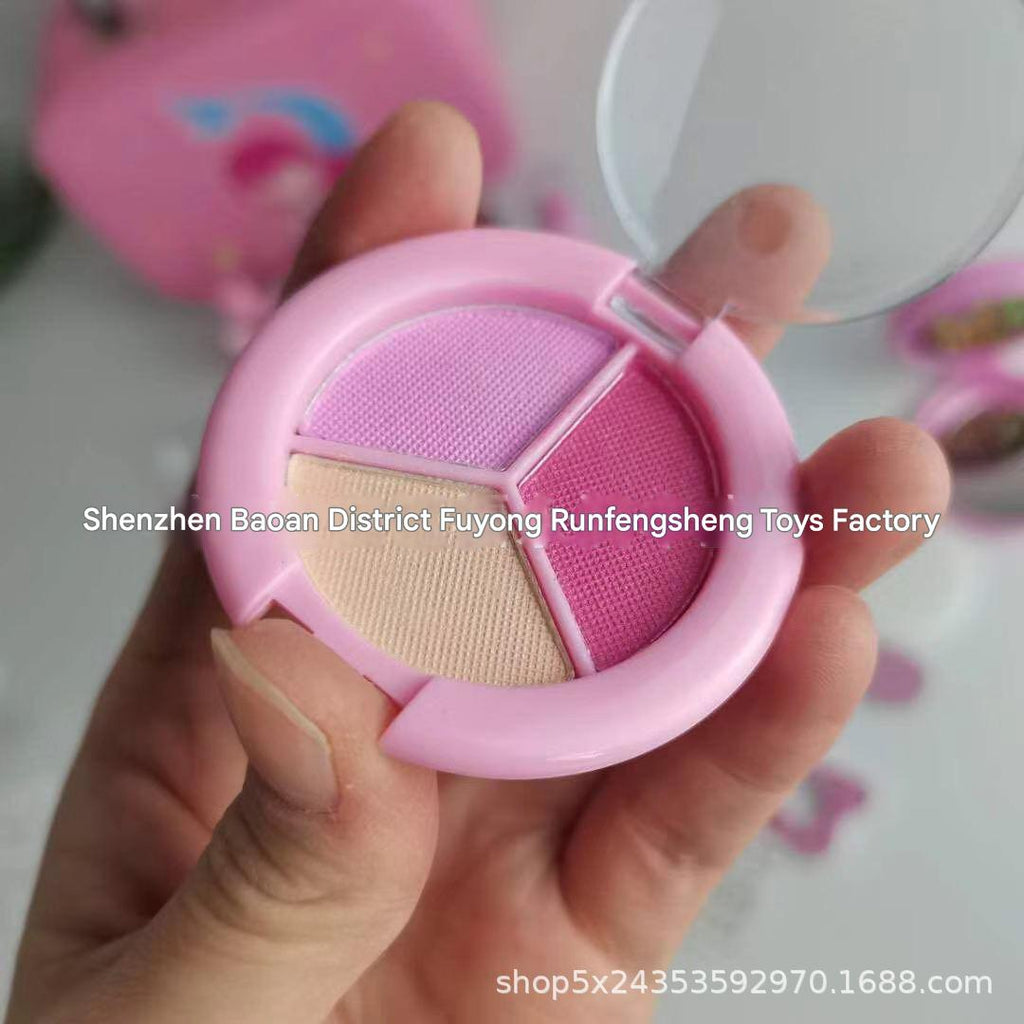 Top view of full makeup kit for children