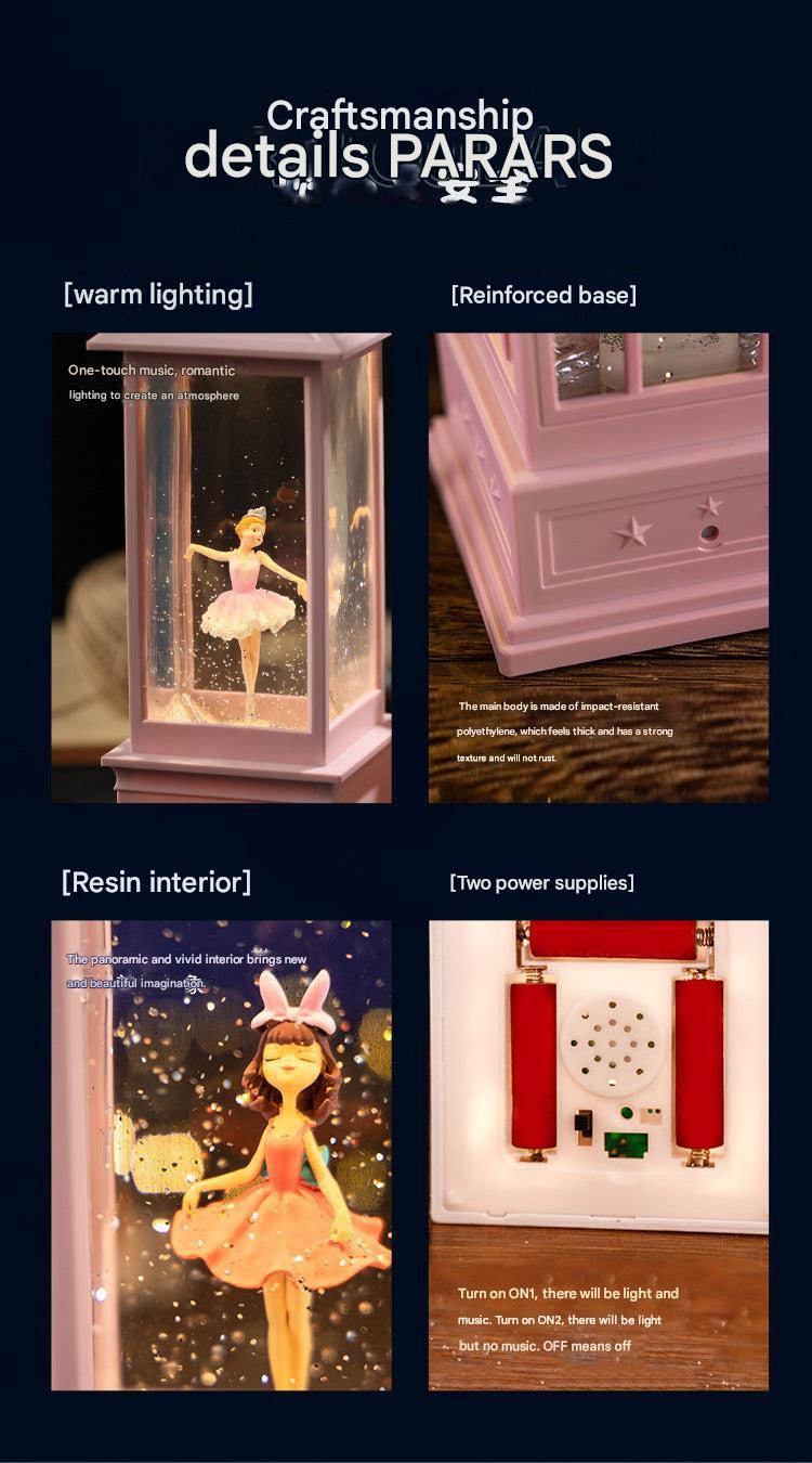 charming acrylic music box for home decor
