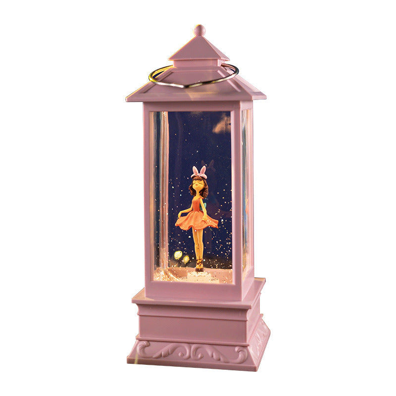 aesthetic red base snow globe with dancer