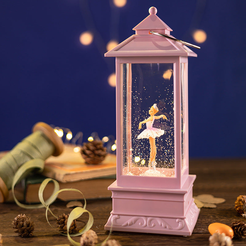 ballet themed snow globe display
