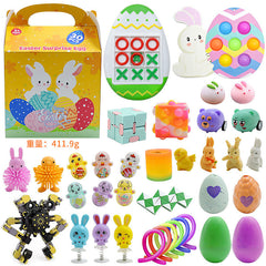 Interactive play scene with pumpkin toys