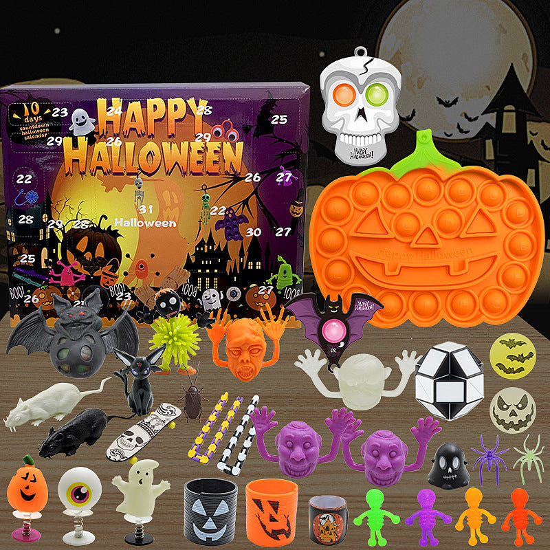 Children playing with Halloween-themed DIY toys
