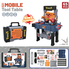 Child-Friendly Construction Tool Set with electronic drill
