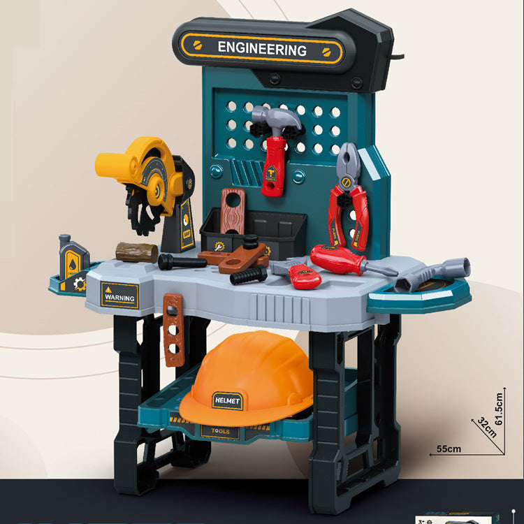 Educational play with electronic saw for children
