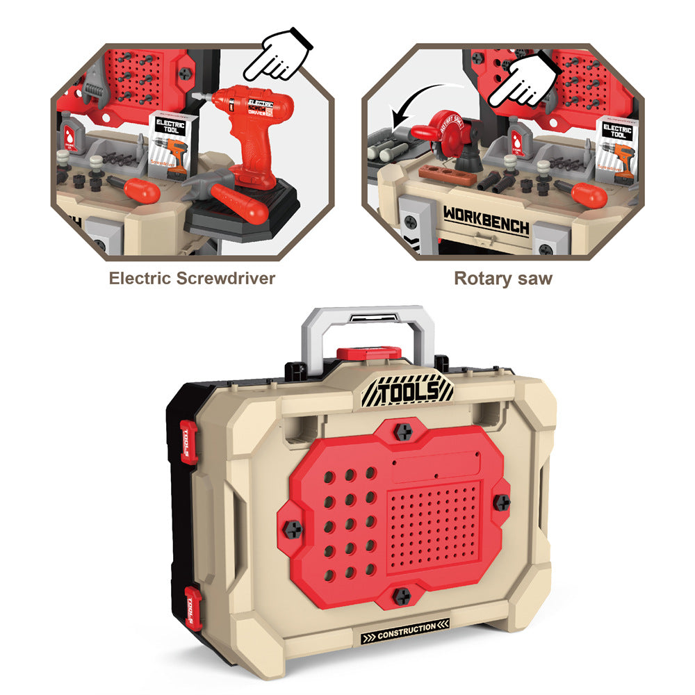 Educational play with electronic saw for children