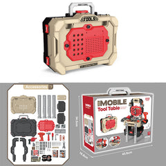 Colorful toy tools from 184 piece set