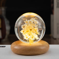 compact crystal ball lamp for bedside
