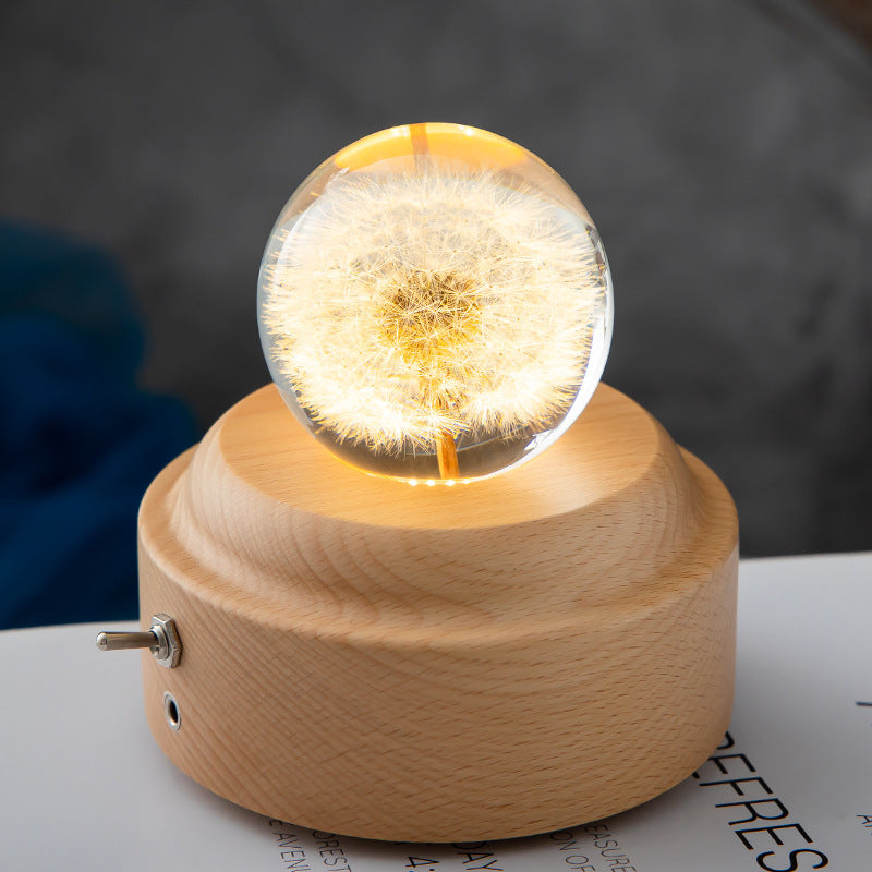 unique crystal illuminated decor