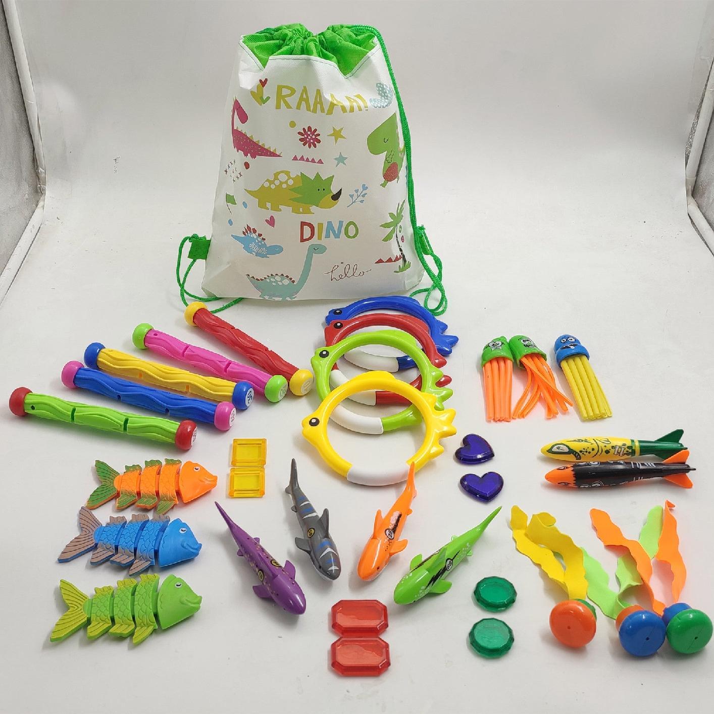 Close-up of shiny gemstones pool toys