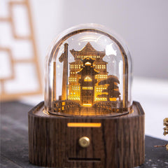 Detailed Hogwarts Express train design on night light