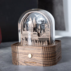 Artistic view of Hogwarts Express night light