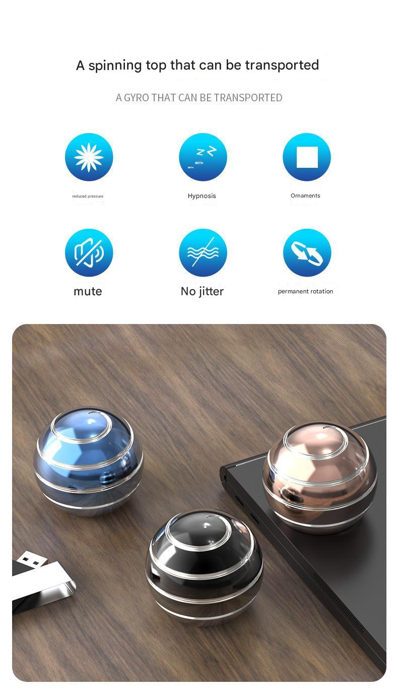 Compact alloy fidget spinner for on-the-go