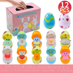 Easter themed squishy toy with vibrant colours