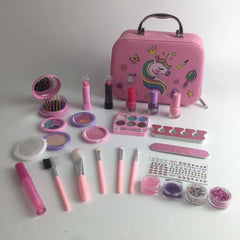 Kids using washable makeup in a fun setting