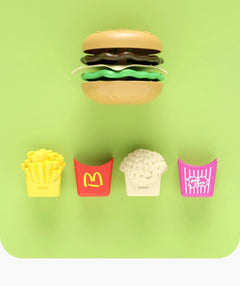Deluxe Pretend Play Burger & Fries Set - Image 1